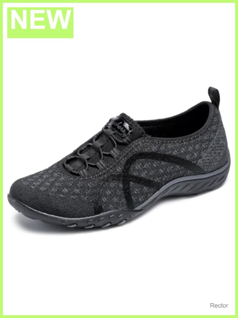 Women's Slip On Sneakers W/ Memory Foam, Bungee Lace, Machine Washable